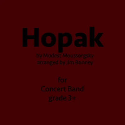 Hopak score and parts