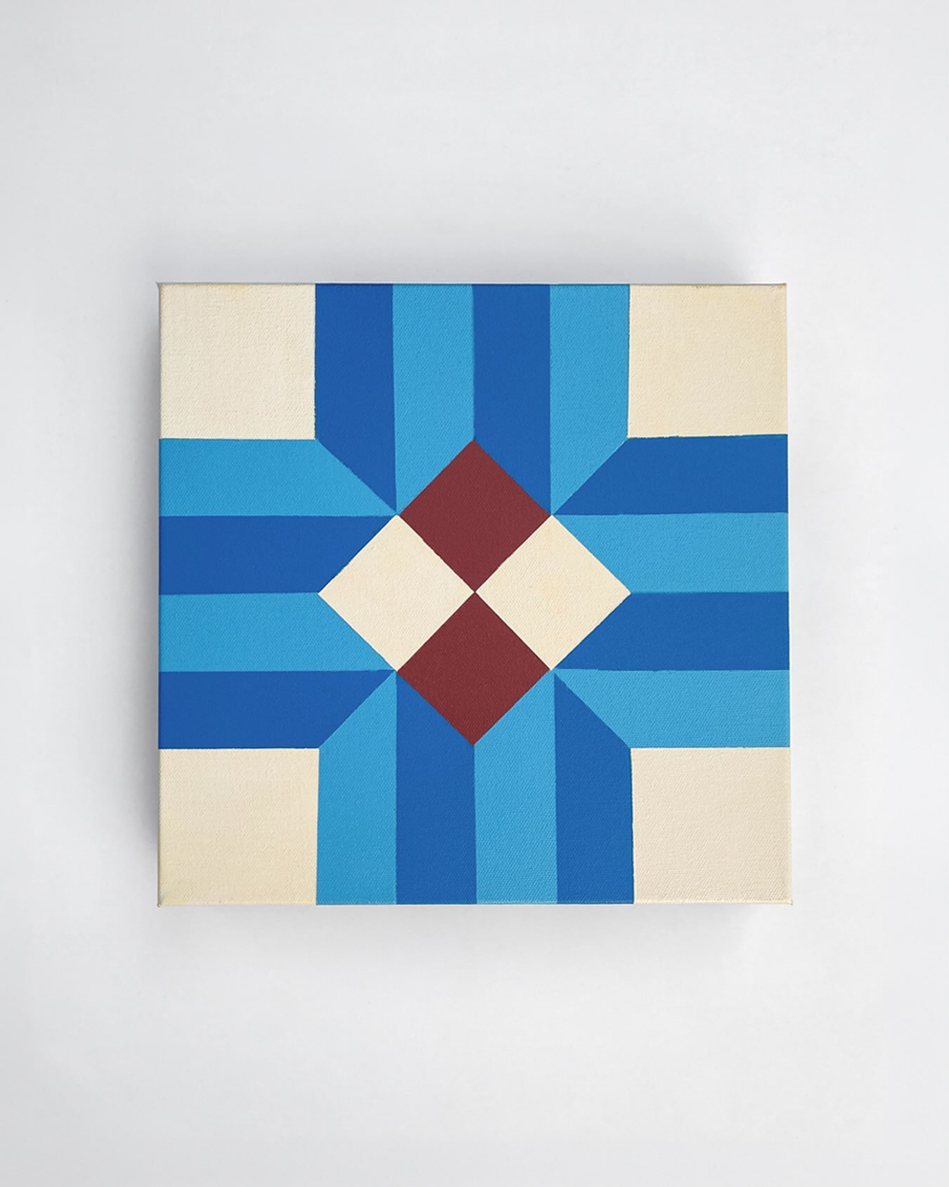 Corridor Spray paint on canvas 12 &times; 12 in. 2026
.
Didn&rsquo;t Mean Much - The Womack Sisters
.
#GeometricAbstraction #HardEdge