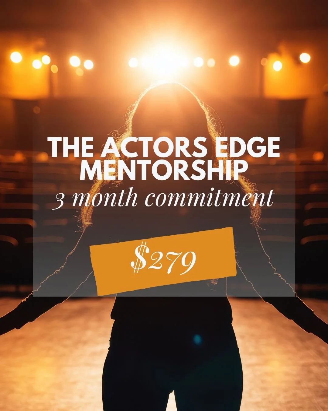 The Actor’s Edge Mentorship: 3 Months