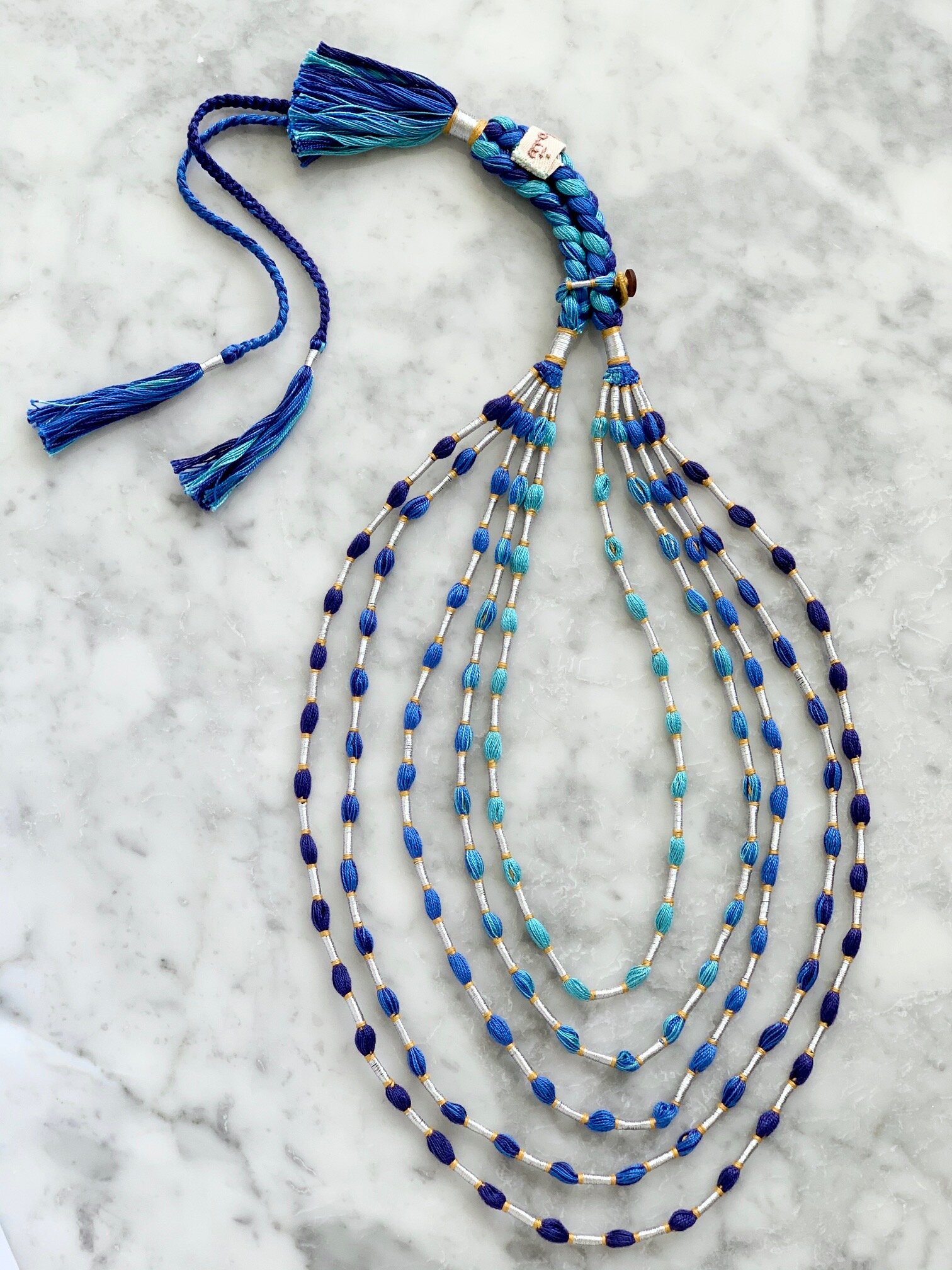 Ombre Necklace - Turquoise blue