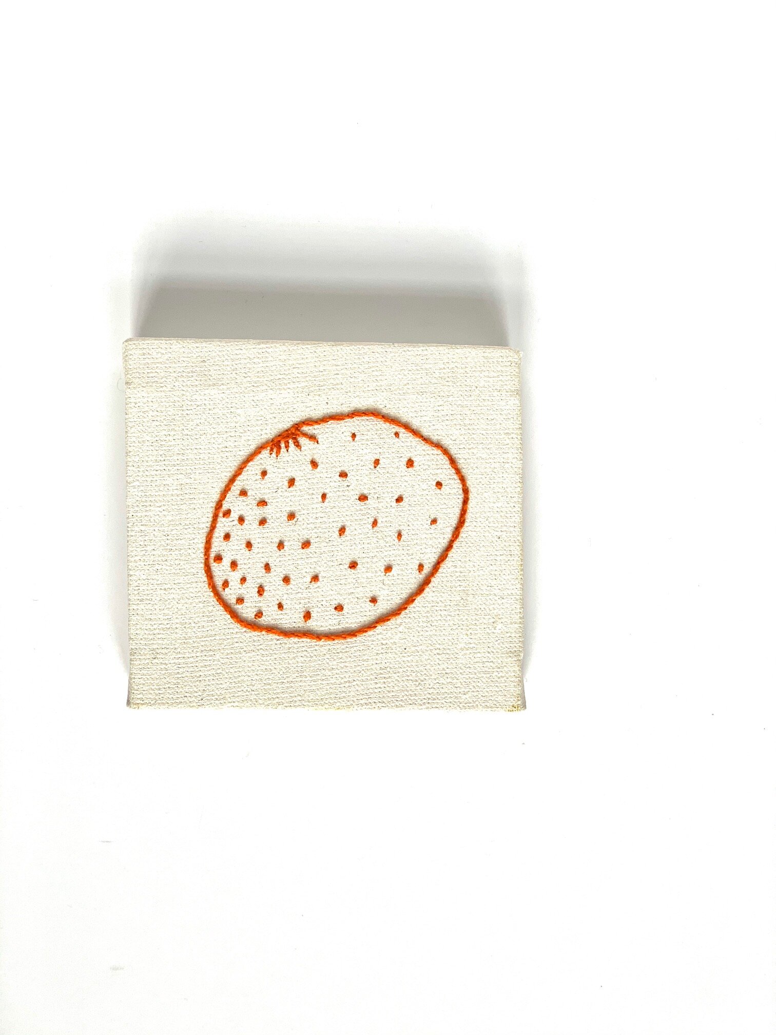 Embroidery line study - Orange whole 