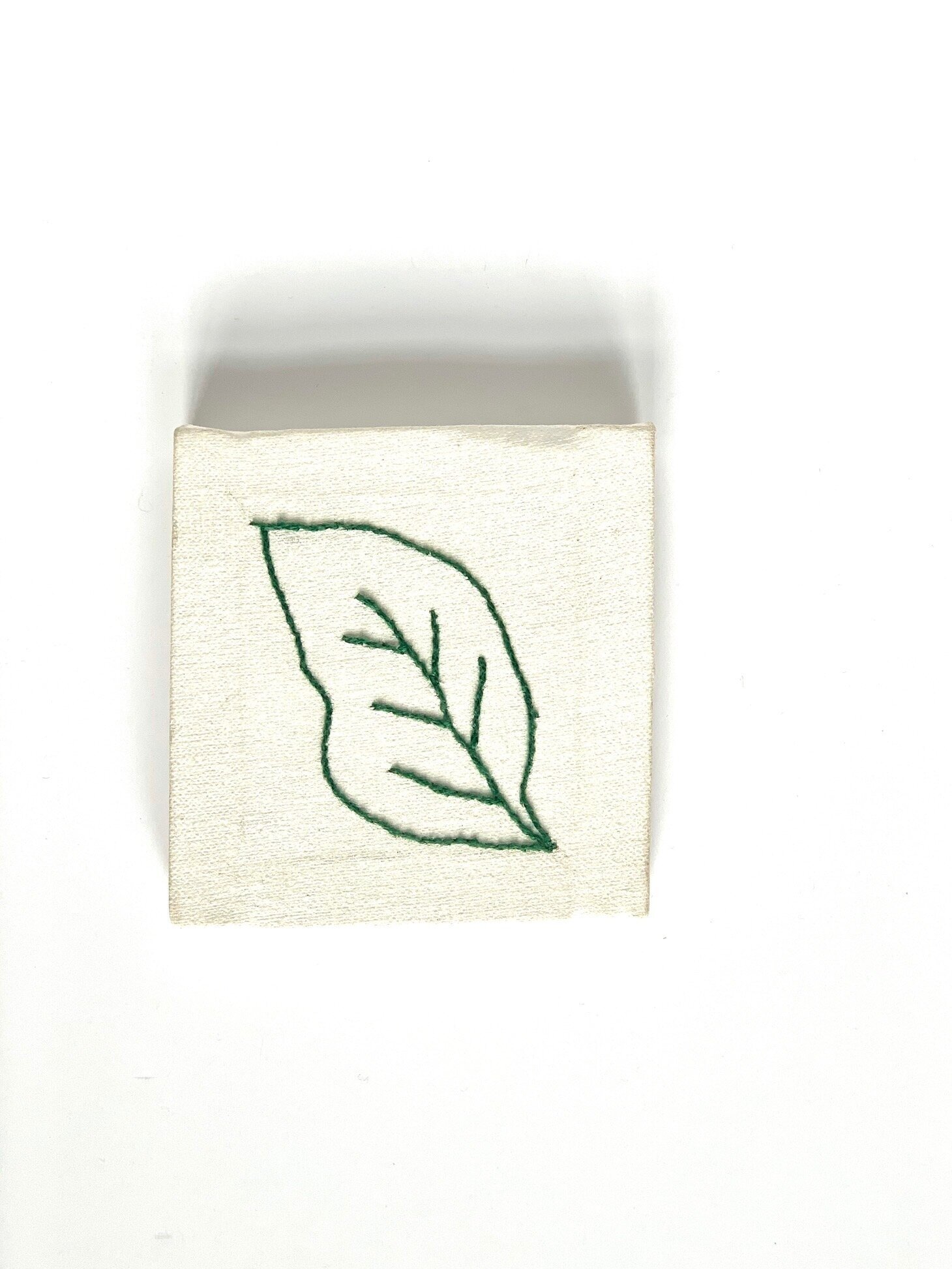 Embroidery line study - Leaf
