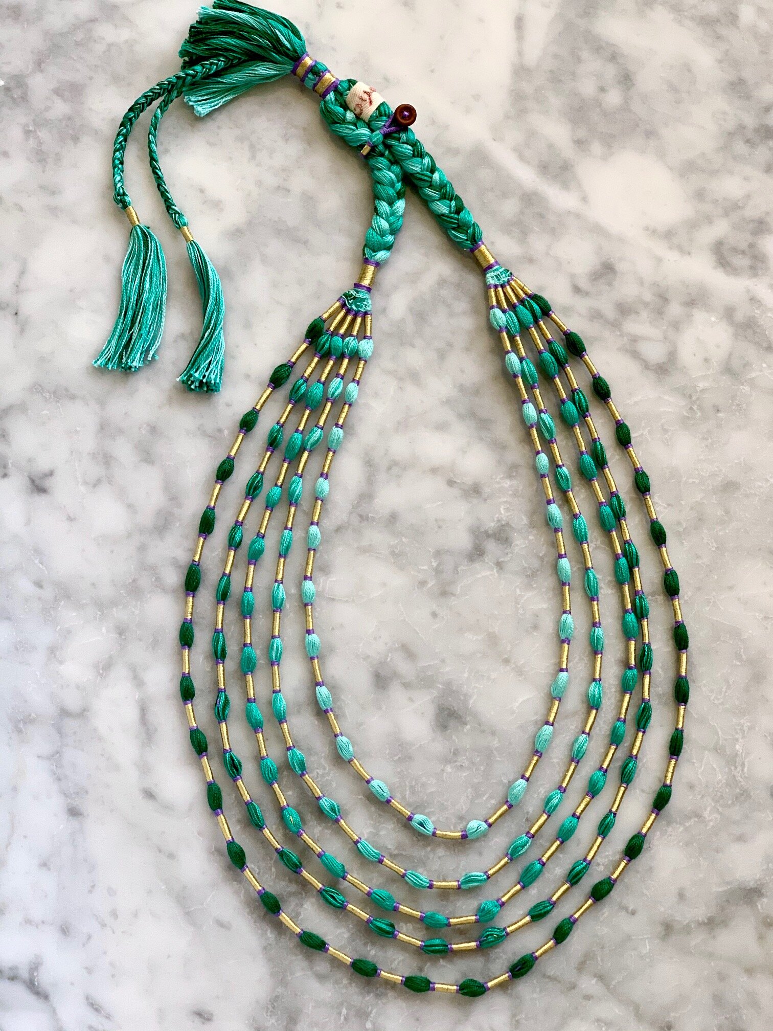 Ombre Necklace - Seagreen