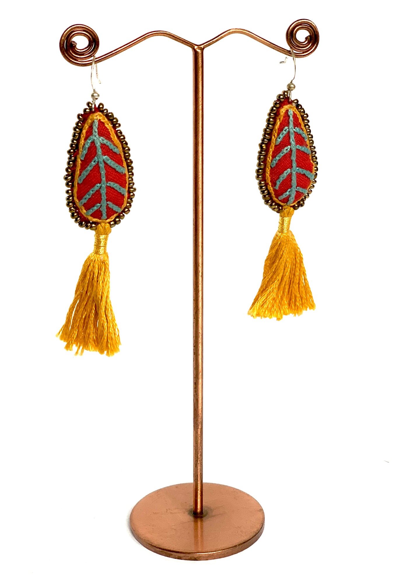 Almond Tassel earrings 