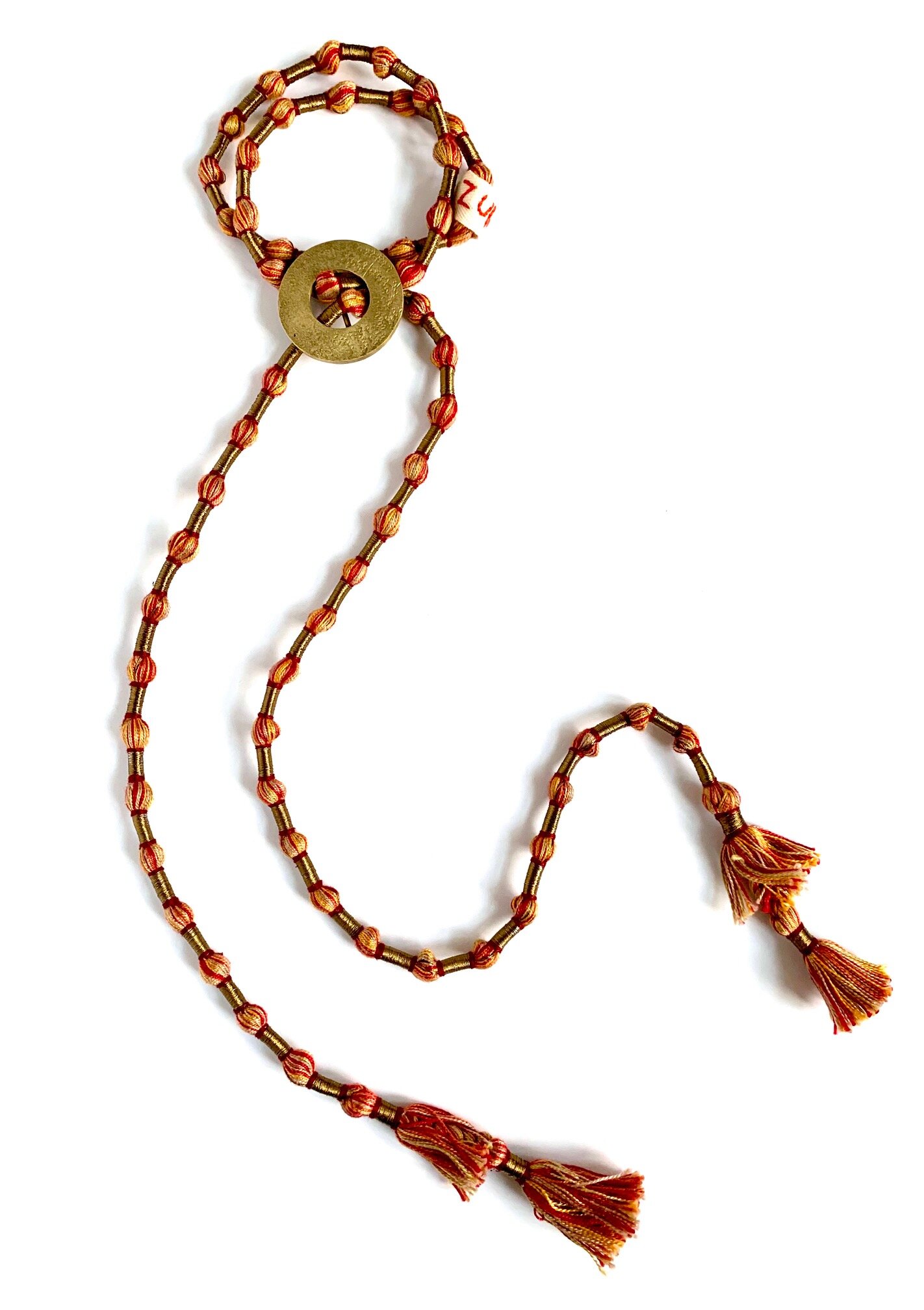 Peetal dori necklace