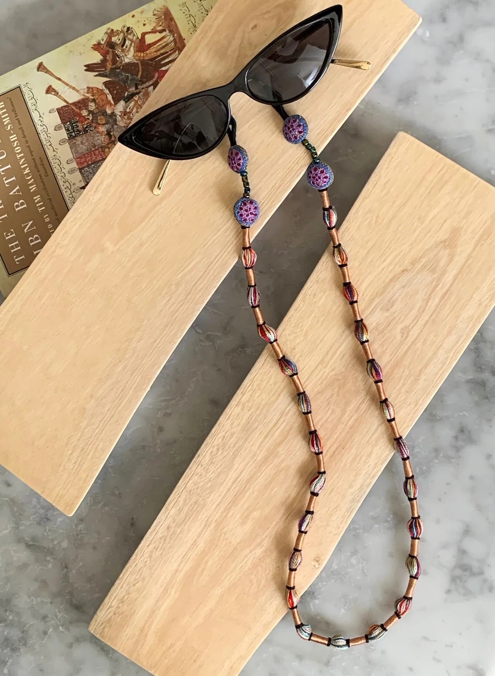 Glasses Chain - Lilac purple rose gold — S jo