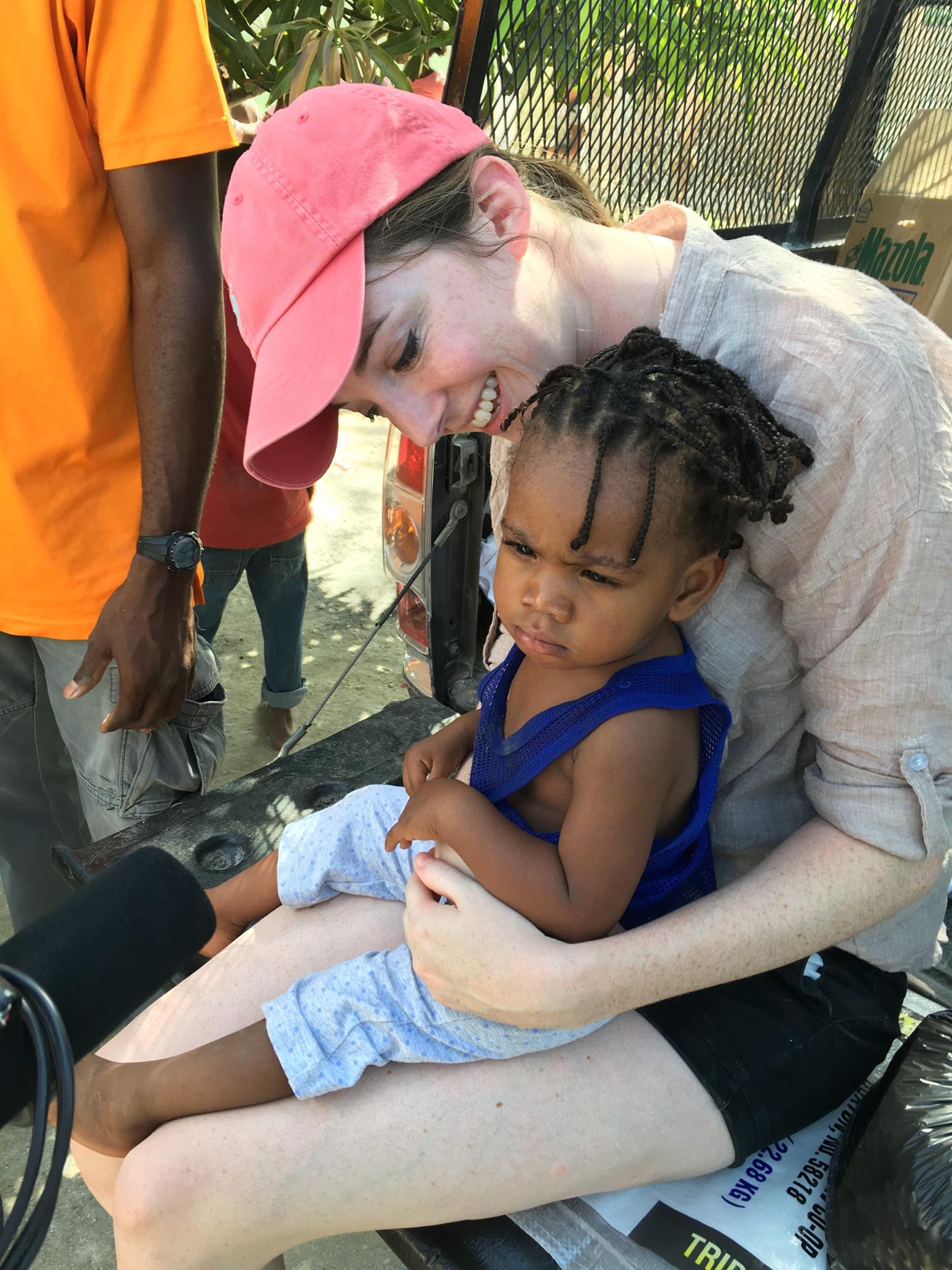 Rachael Burchett on a community visit