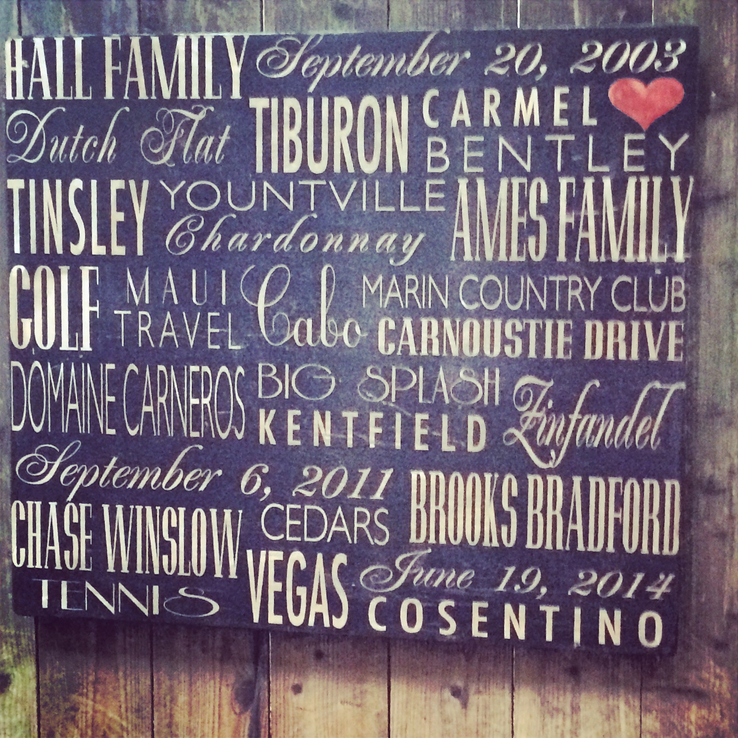 Hall Family: family favorites and memories