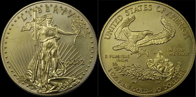 This fake of the popular gold American Eagle is easy to spot. PNG warns coin buyers to be on their guard.