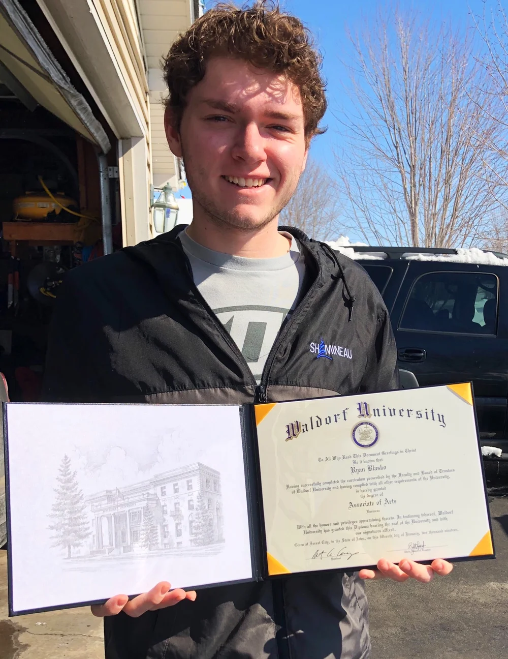 First To Earn AA Degree — The Virtues Campus