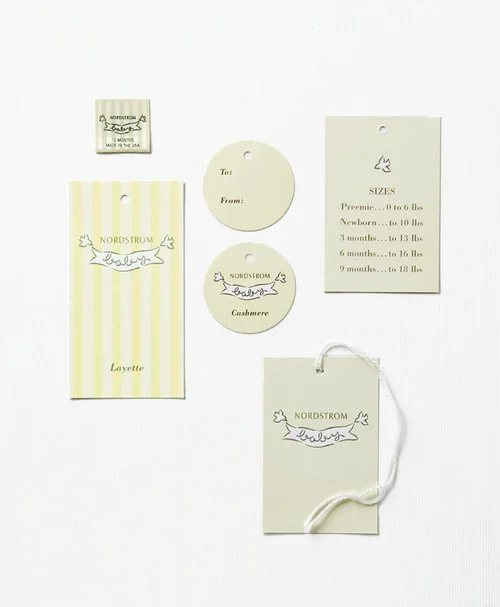  Nordstrom Layette &amp; Baby Programs. Logo, labels, hangtags and packaging. 
