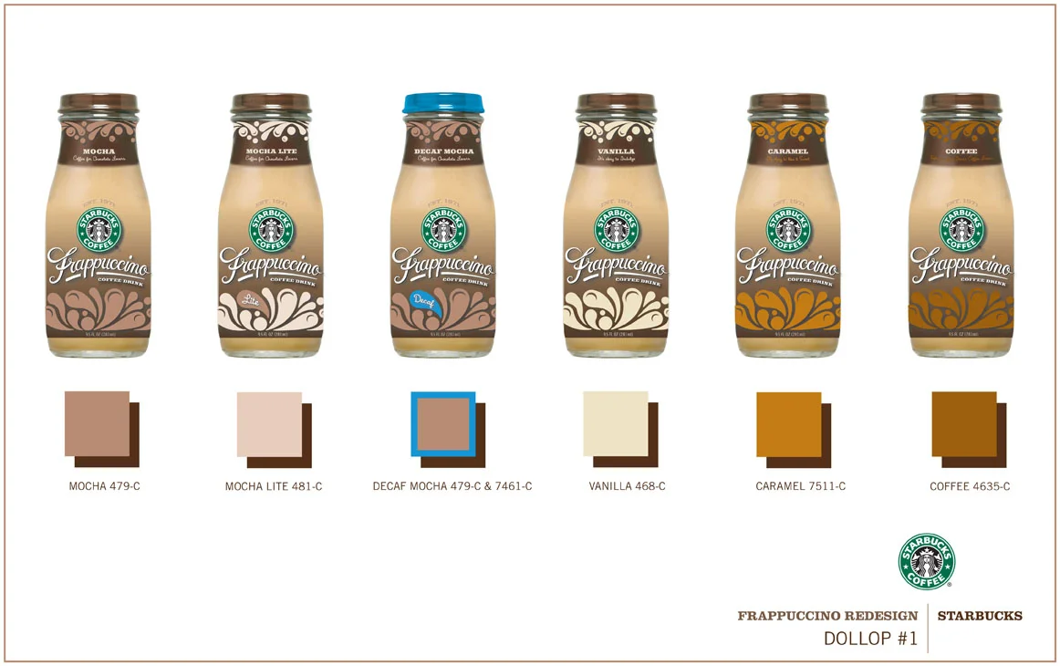  "Starbucks Frappuccino re-design proposals. Working alongside in-house creative.” 