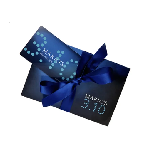   Mario's 3.10 Gift Card.  