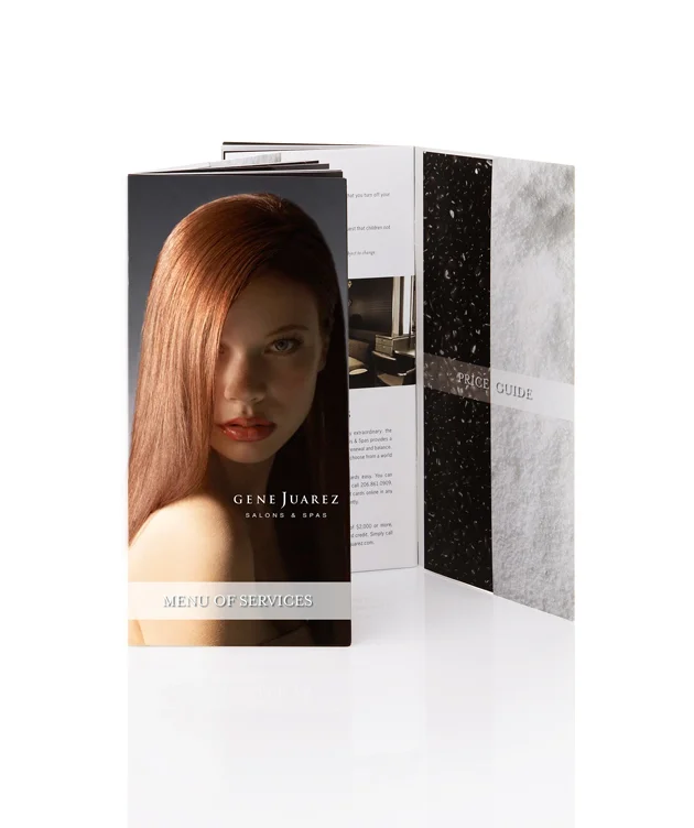  Gene Juarez salon &amp; spas, menu of services. 