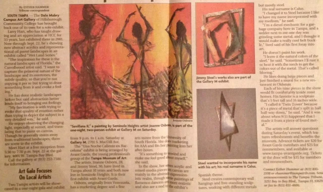 Tampa Tribune Article