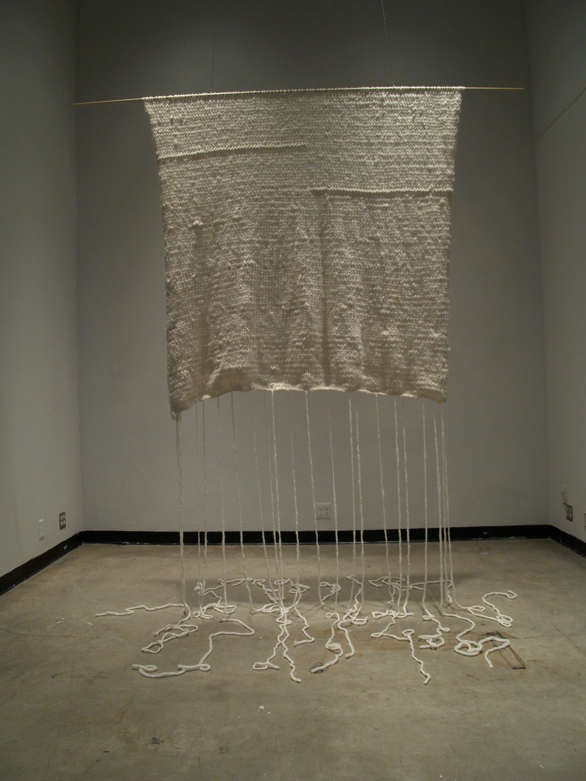   The Memory Stitch: Winter Sports / Point de mémoire: les sports d'hiver,&nbsp; Screen installation view, Emily Carr University, Abraham Rogatnik Media Gallery (2008) 