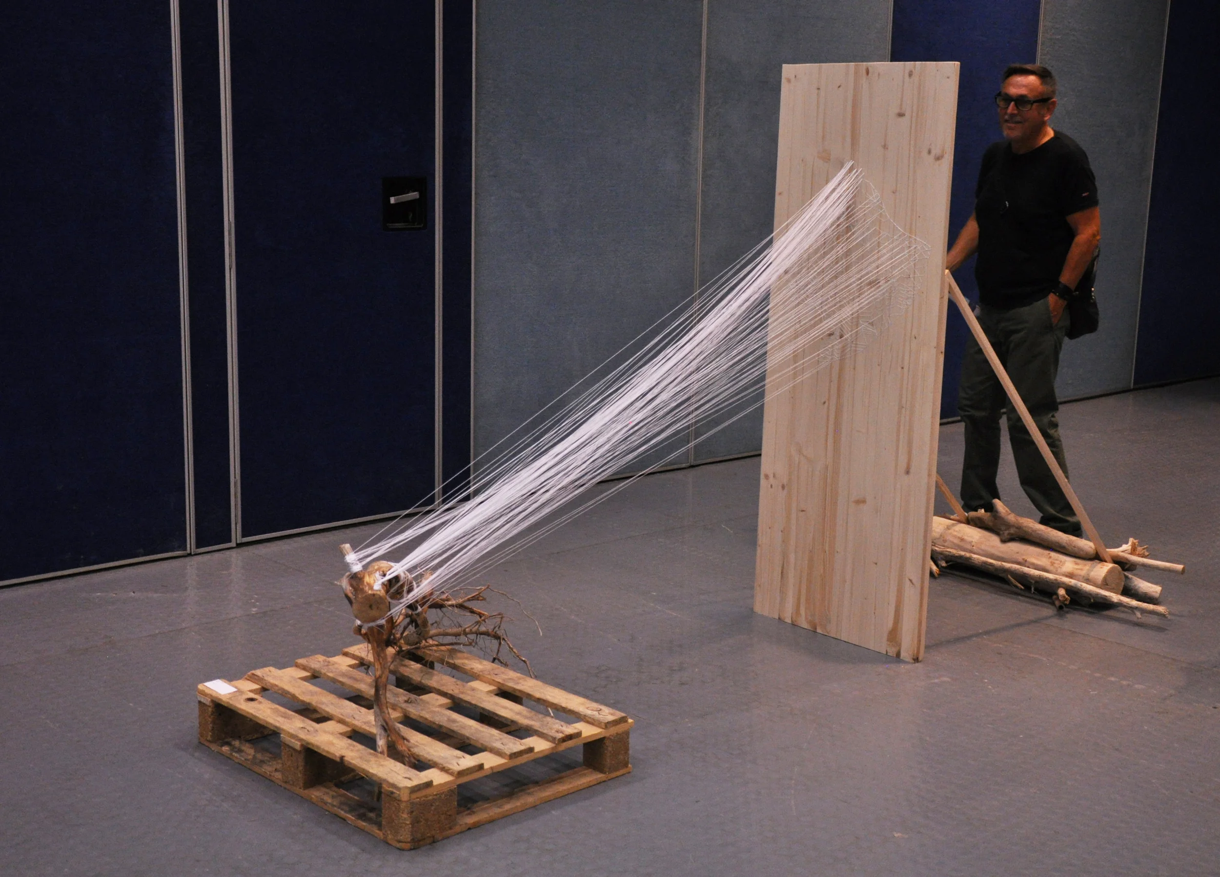   Penelope , Installation view,&nbsp;2013   Les 7ième jeux internationale de la francophonie , International Sculpture Competition, Acropolis de Nice, Nice France&nbsp;(2013)  Photo credit: Jacquelyn Hébert 