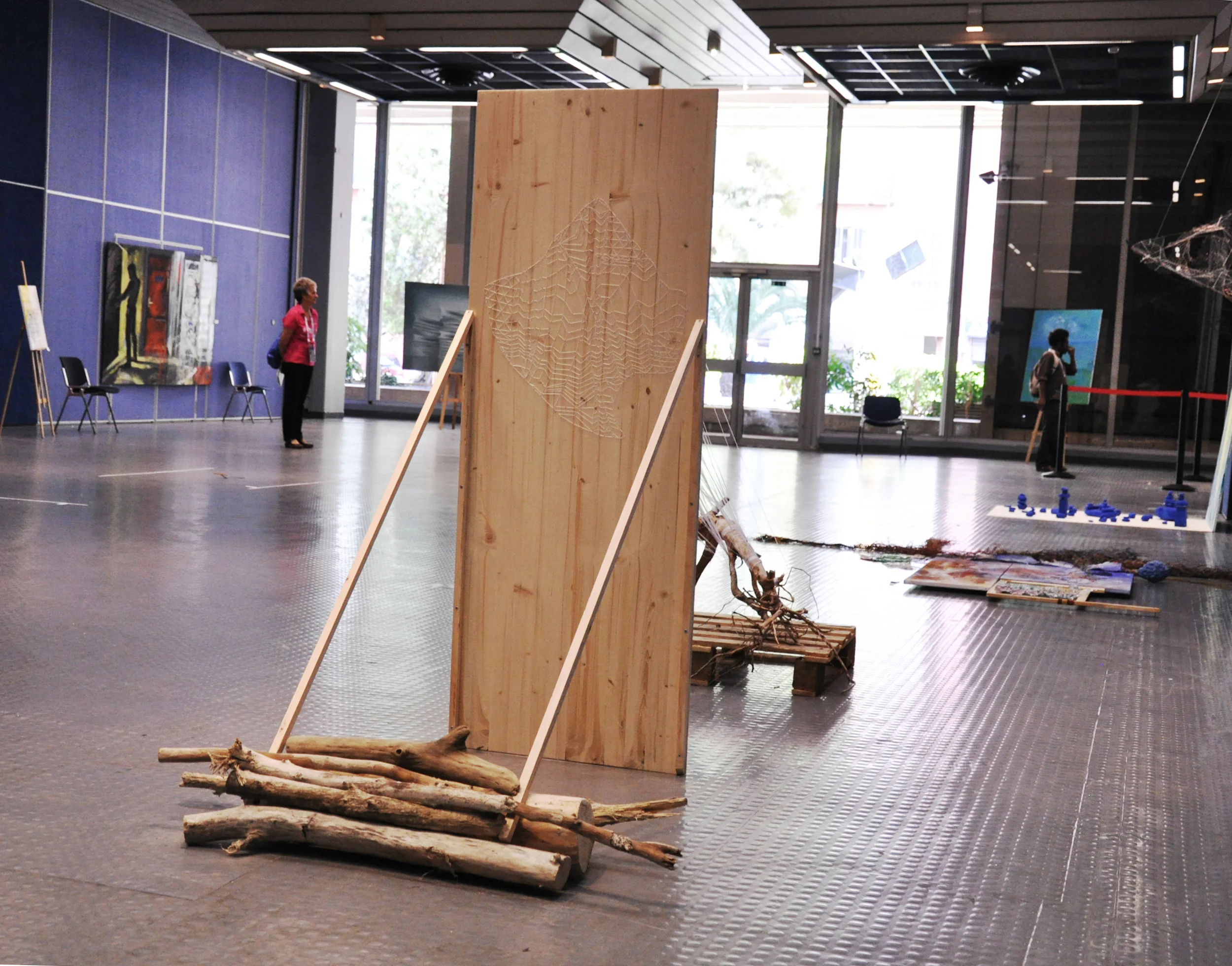   Penelope , Installation view,&nbsp;2013   Les 7ième jeux internationale de la francophonie , International Sculpture Competition, Acropolis de Nice, Nice France&nbsp;(2013)  Photo credit: Jacquelyn Hébert 