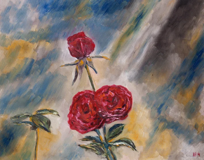Triora Terrace (2014) oil on canvas, 40x50