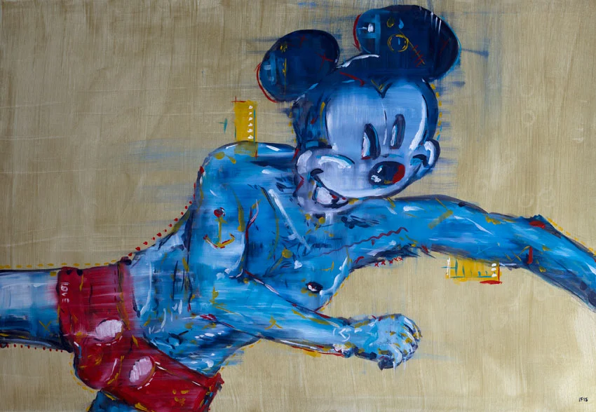Berliner Mickey (2015), oil on canvas, 70x100