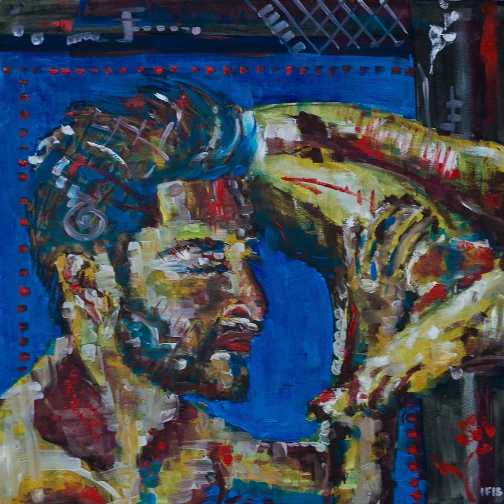 Save Me (2015) oil on canvas, 60x60