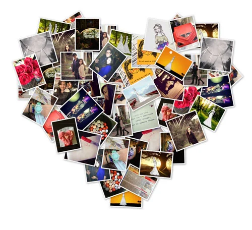 my life shaped in a heart