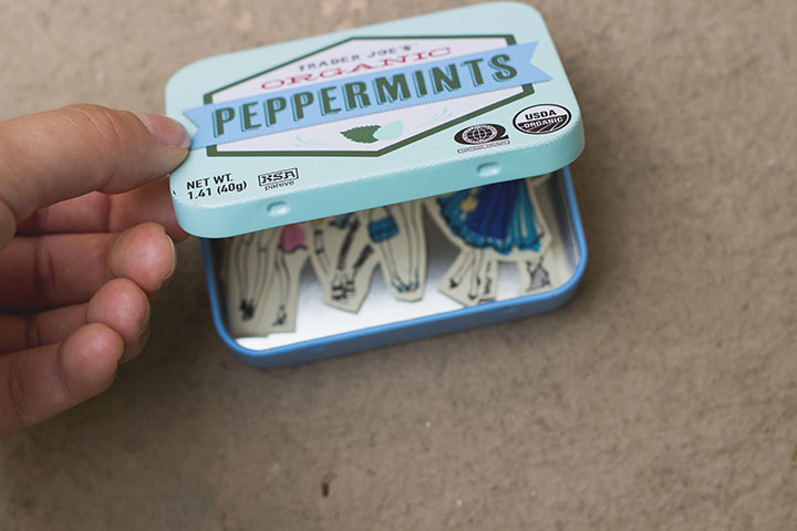 organic peppermint tin box