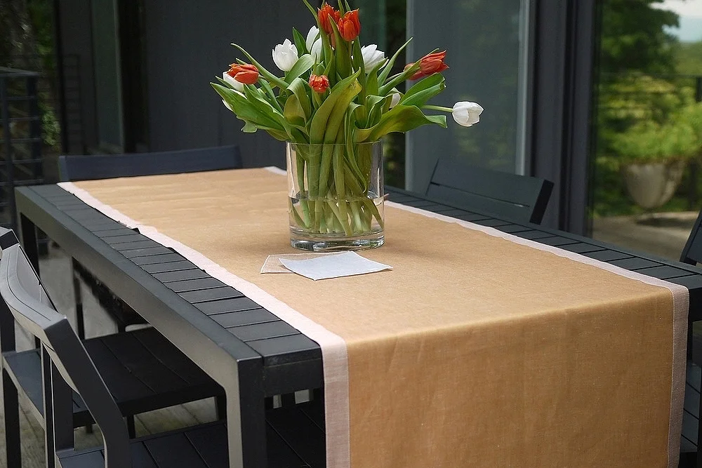 Talini sateen linen table runners
