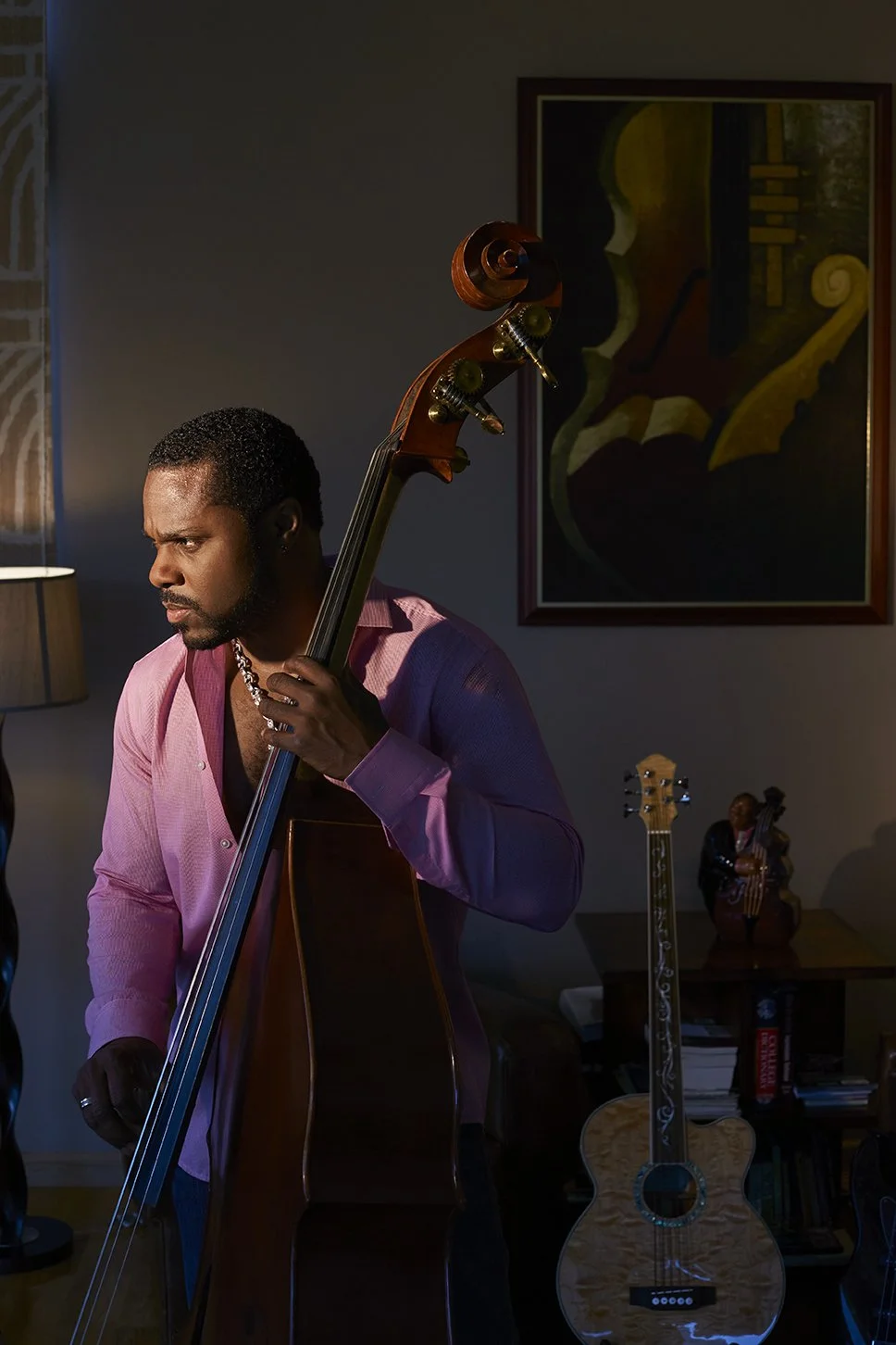 Malcom-Jamal Warner with bass cello