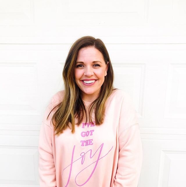 How cute is my sister in her #ivegotthejoy sweatshirt?! There are still a few XLs in stock (and one XXL!) No plans for a restock, so if you want one, grab one! 💕✨