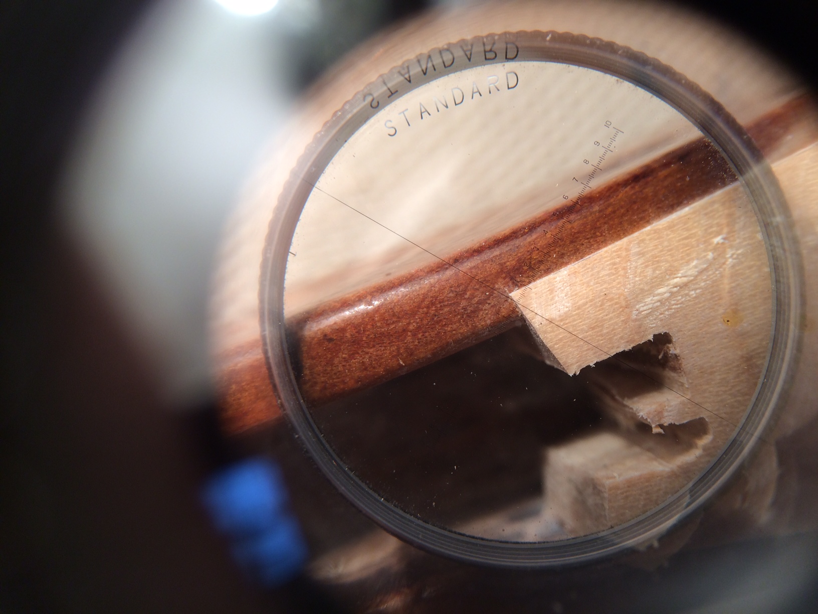 Endgrain joints on the french graft need meticulous fitting!