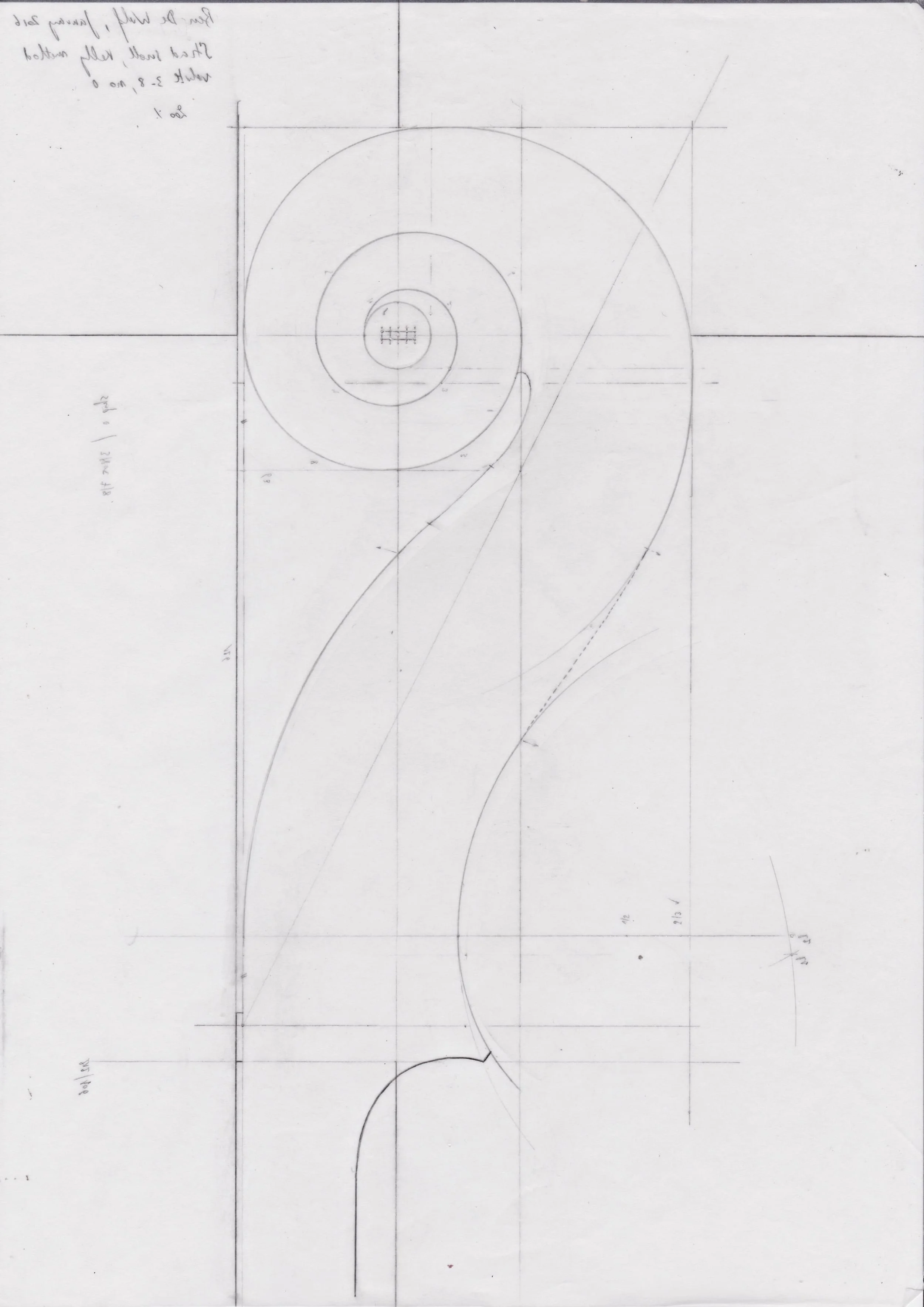 Kevin Kelly scroll design method (no 0; 3/8) drawn by Ben