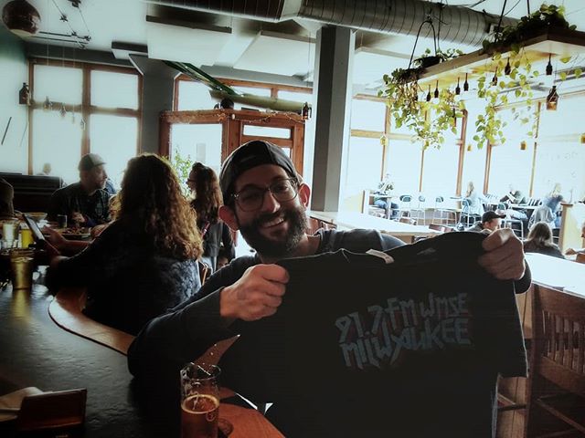 Don't forget to pick up your sweet @wmsemke shirt at @companybrewing! Get a free SMaSH ale for saving the postage! #mke #wmse #freebeer #loveandradio