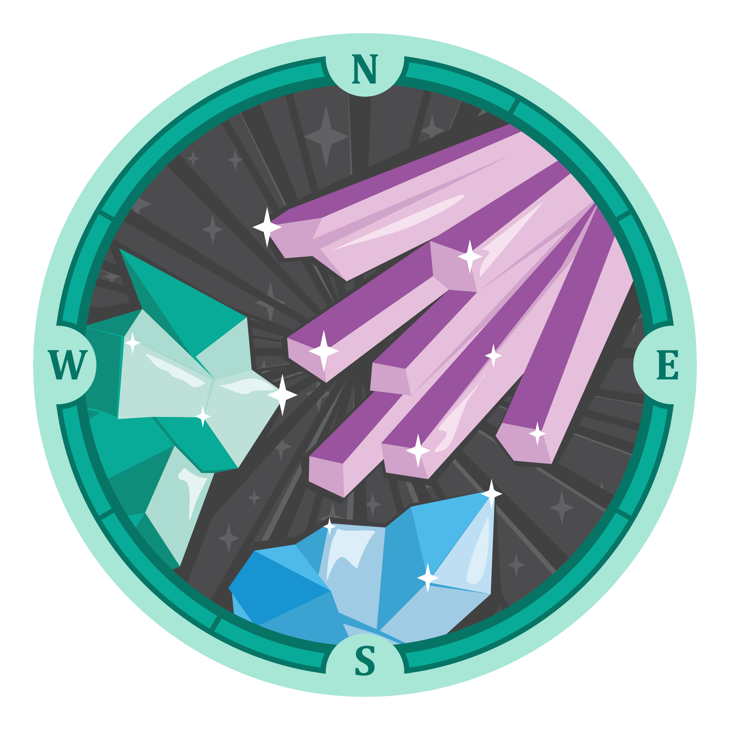 Sparkle Quest Sticky Badge