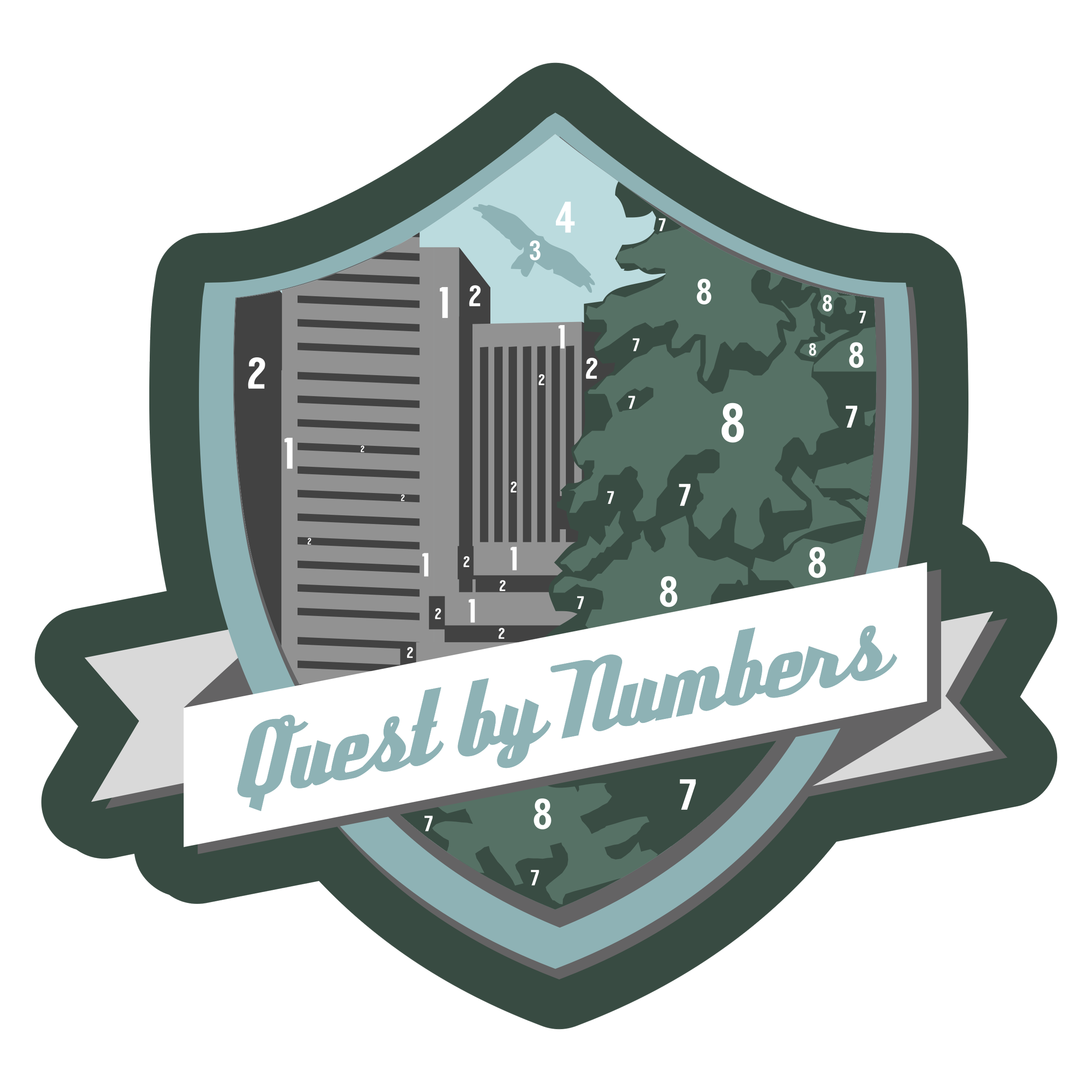 Quest by Numbers Quest Sitcky Badge
