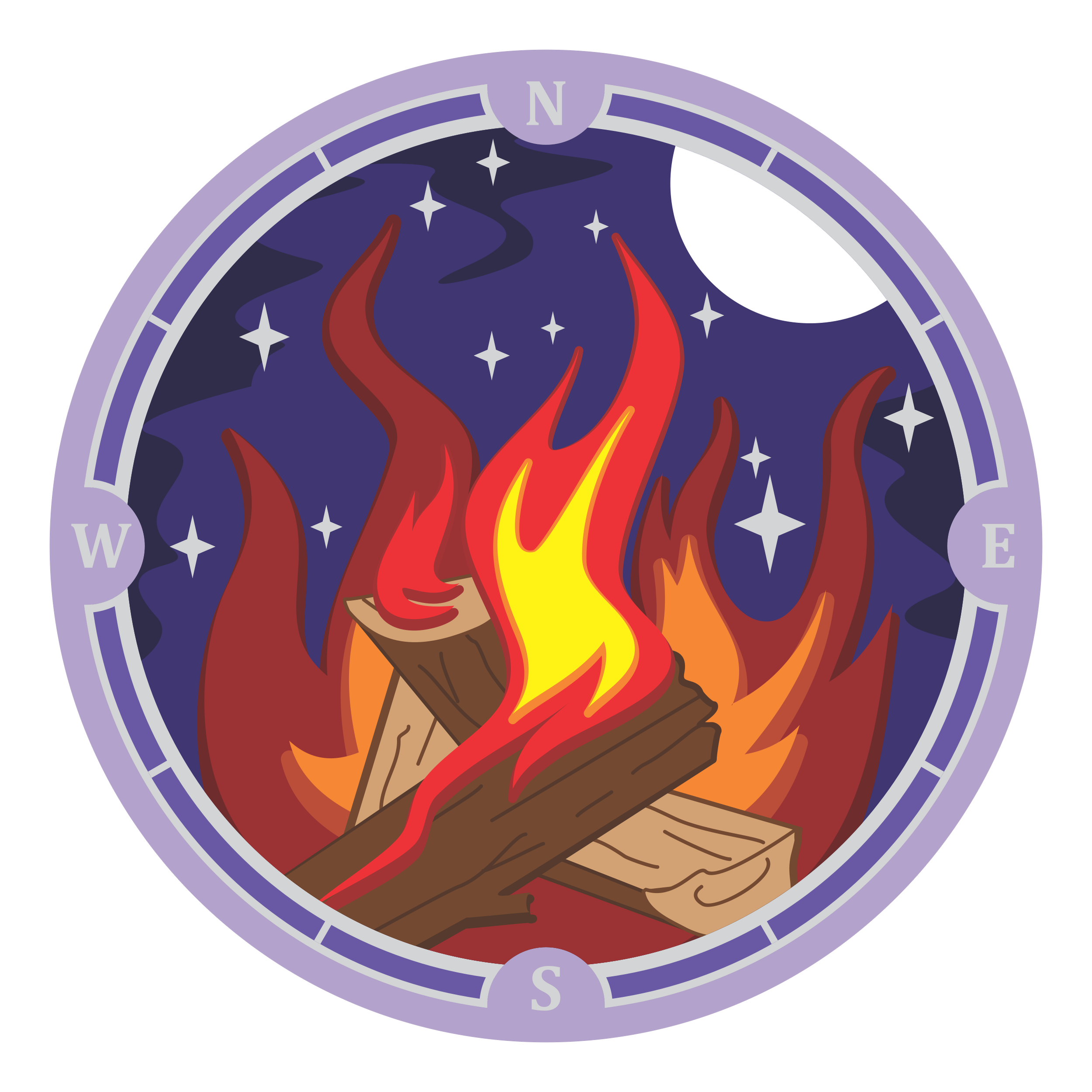 Up In Flames Quest Sticky Badge
