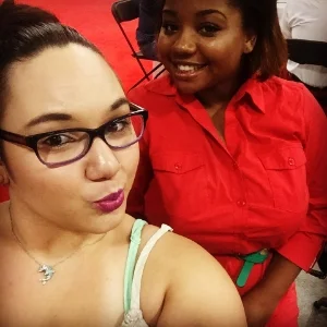 My best friend and I preparing to search for the next best thing! My Makeup Face: MAC Stuido Sculpt (NC20), MAC Golden Bronzer, MAC Peaches blush Eyes: Maybelline Master Drama in Midnight Master (liner); TOO Faced Better Than Sex (mascara) Lips: ELF Plump & Prime; MAC Heronine Lip Pencil & Lipstick