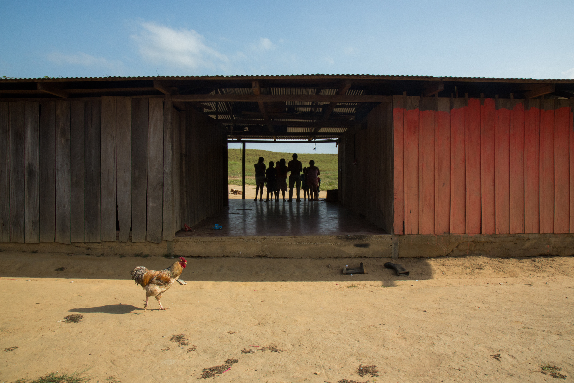     The family home of of Jose Jesus Barregan Rodriguez of Cano Rubiales who grew up here and has worked the land since before the oil company Ecopetrol arrived. Living roughly one kilometer from a water injection pad, his land experiences frequent e