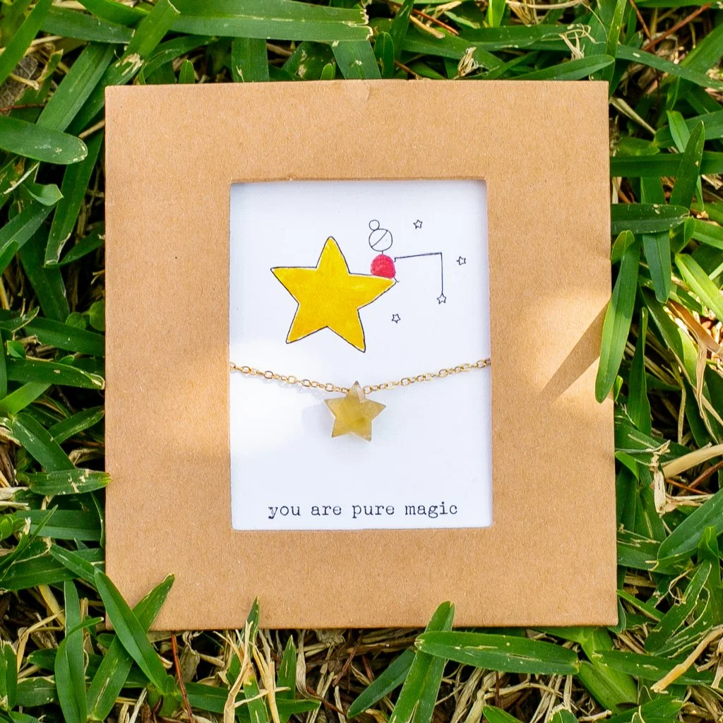 citrine-star-charm-necklace by rawmona.jpg