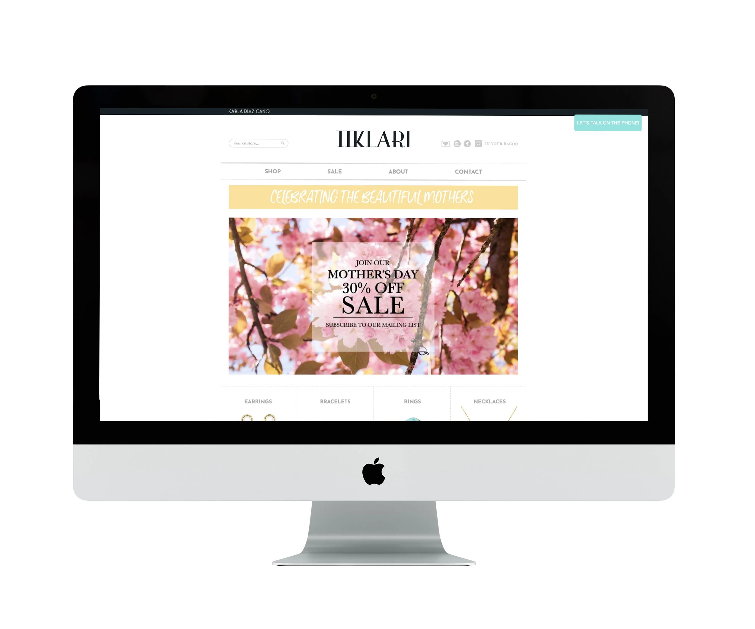 Website for Tiklari