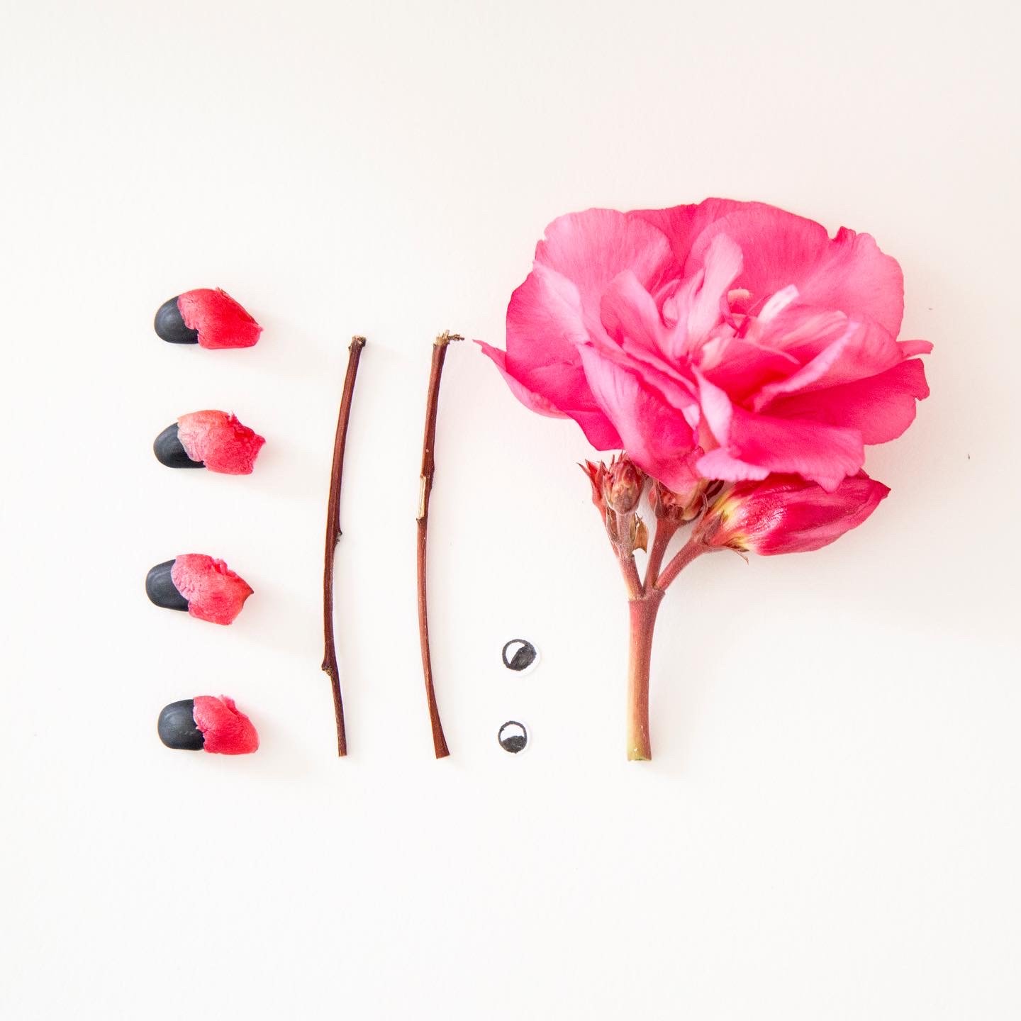 rawmona - making of flamingo greeting card and sticker.JPG