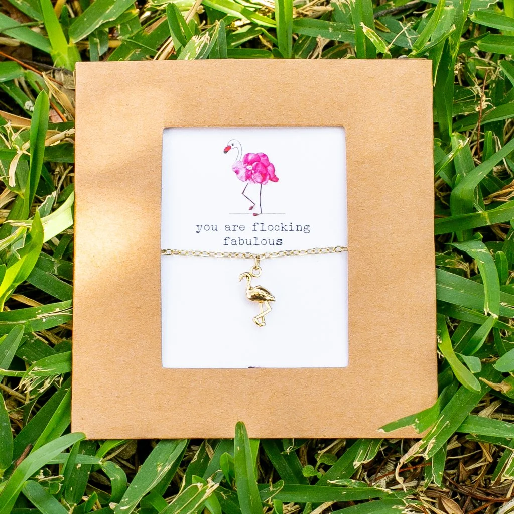 YOU ARE FLOCKING FABULOUS - FLAMINGO NECKLACE