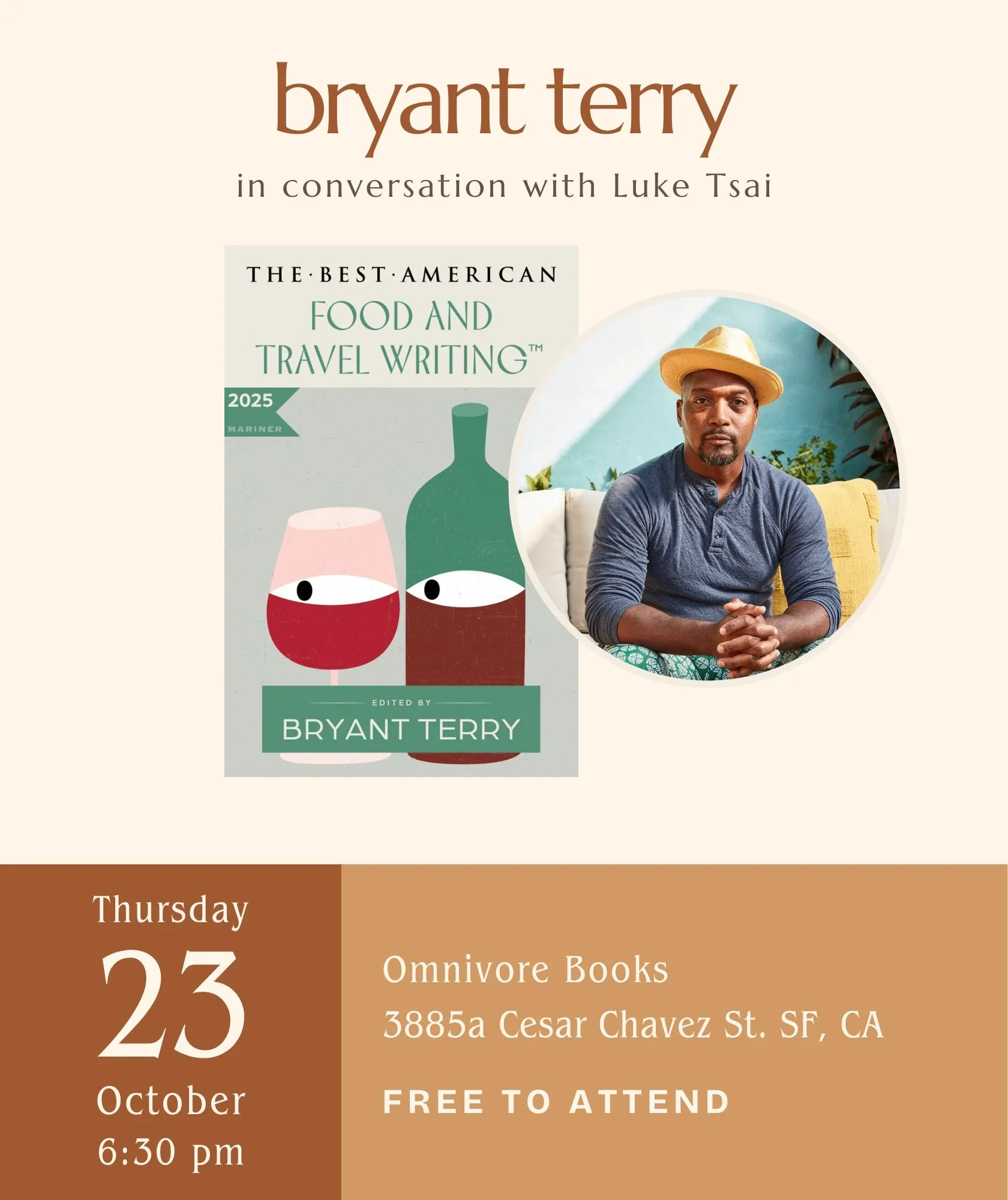 event celebrating the publication of the Best American Food and Travel Writing 2025
