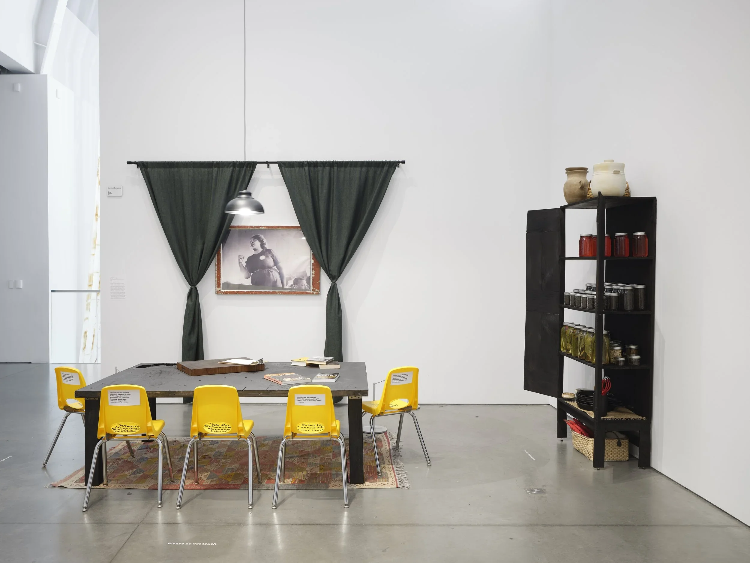   The Table and the Larder: Feeding the People, Remembering the Future , installation view. Berkeley Art Museum and Pacific Film Archive (BAMPFA), 2025. View the complete project  here . 
