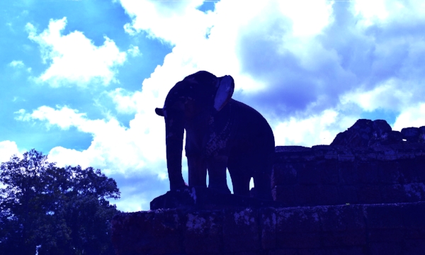 Elephant Statue at East Mebon