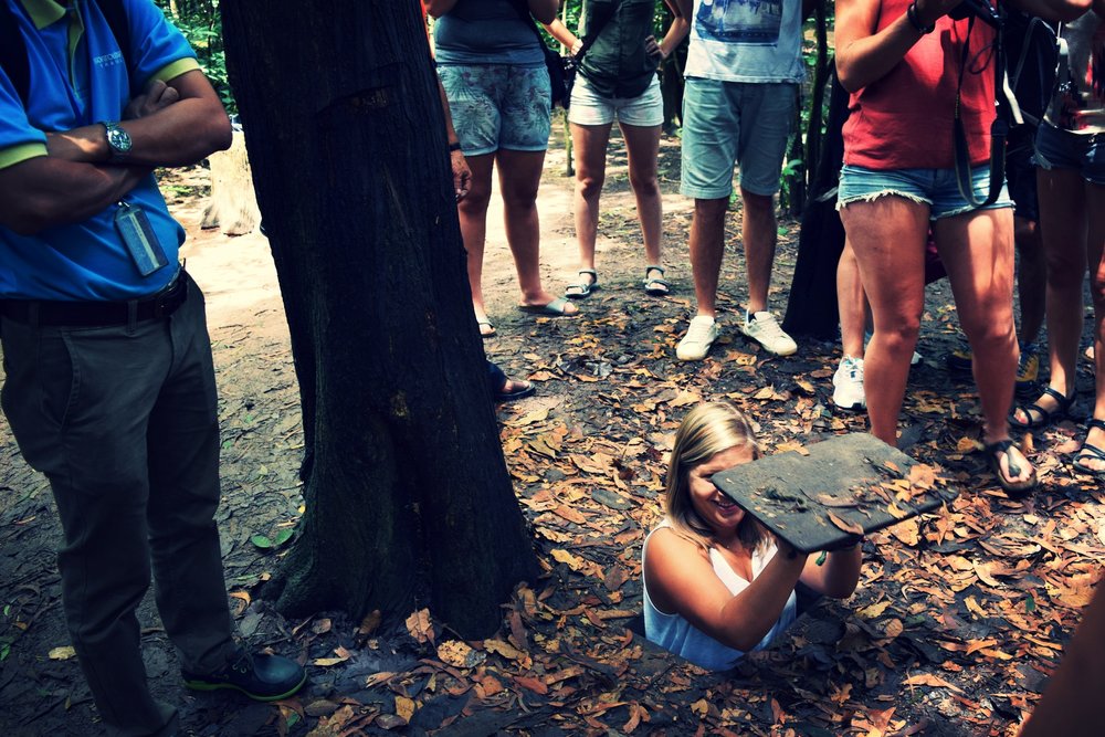 Crawling into the Cu Chi Tunnels