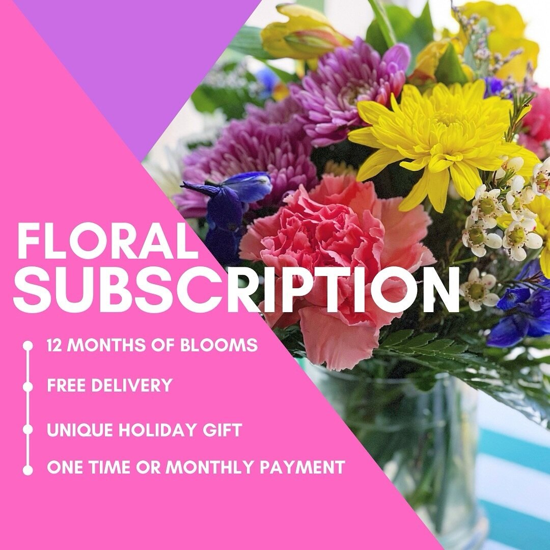 Our Monthly Floral Subscriptions make unique and thoughtful gifts (or a special treat for yourself!) 💐🎁 What&rsquo;s even better is that you don&rsquo;t have to pay all at once - you can pay each month automatically as the flowers are delivered. 🚚