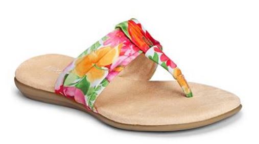 Aerosoles Chlairvoyant Watercolor Floral Flat Sandal