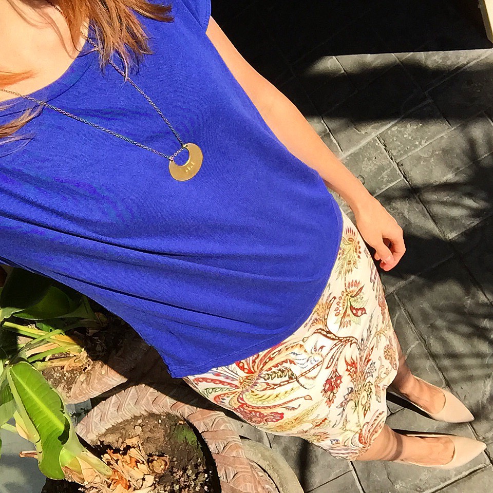 Monday blue & paisley