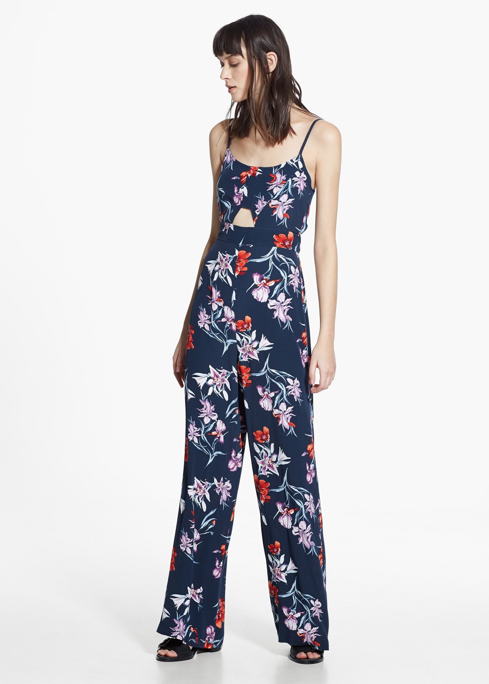 Floral long jumpsuit, $99.99